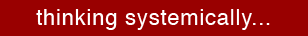 animated taglines: 'thinking systemically, working collaboratively, using evidence, acting strategically'